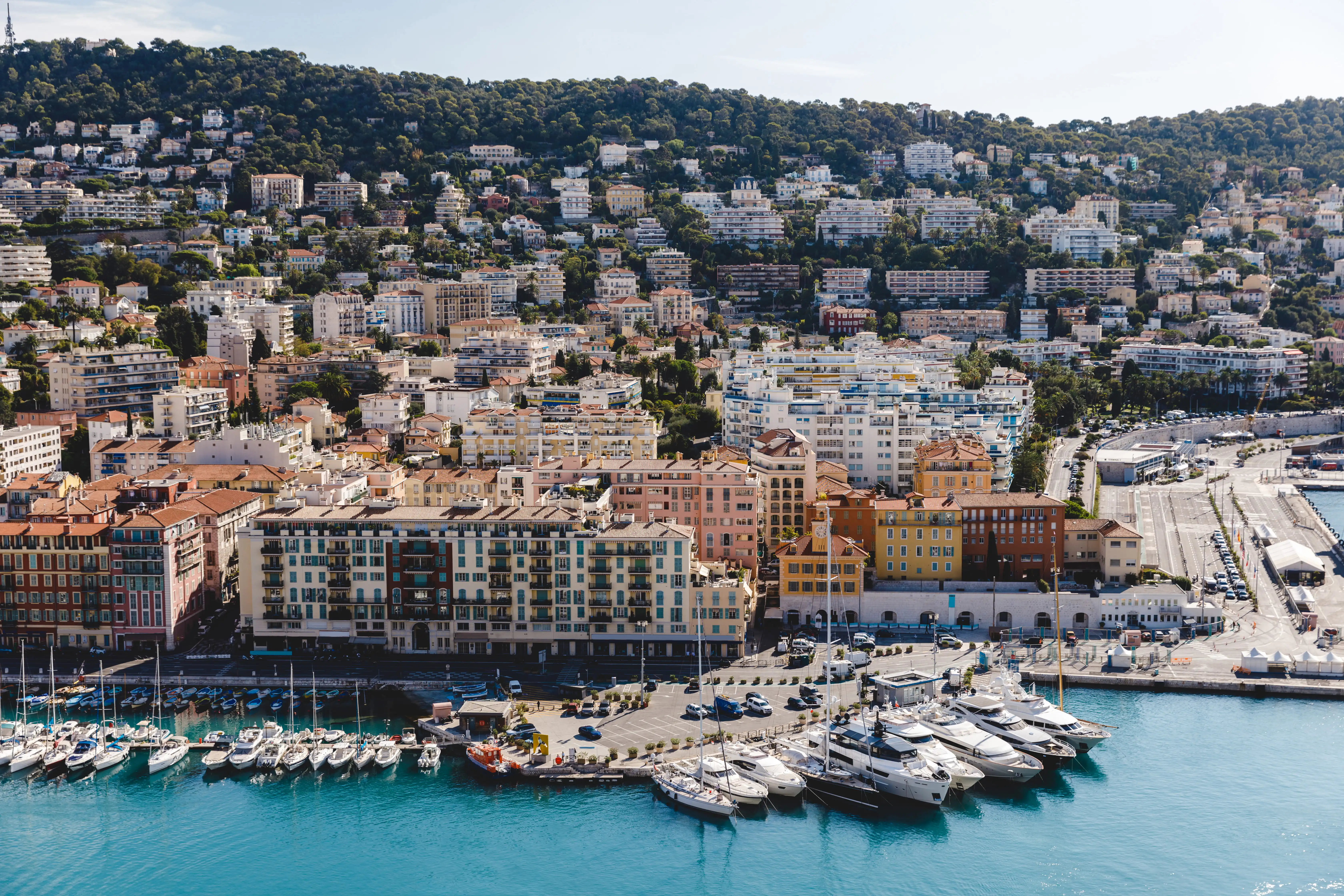 Aerial view of Nice, France